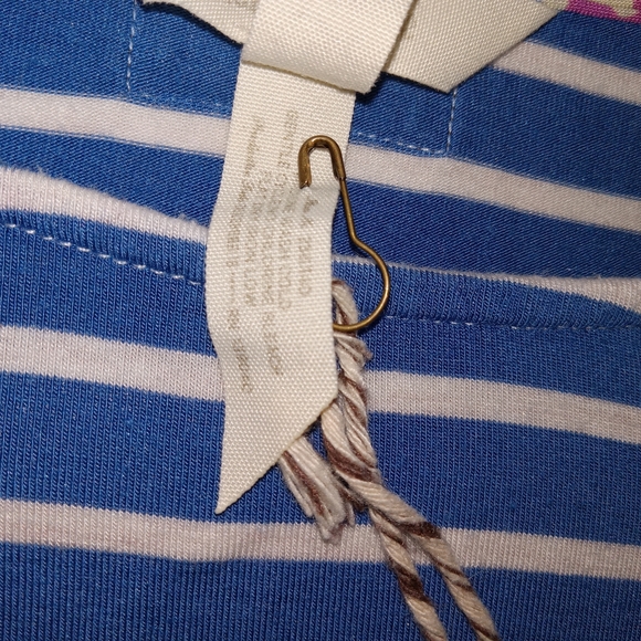 Matida Jane Blue/ White Striped Maxi Dress W/ Pockets Small - Picture 6 of 11